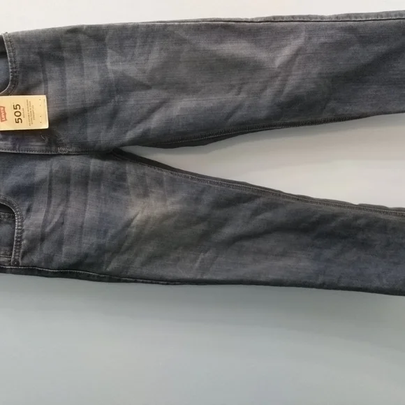 NWT Levi's 505 Blue Straight Jeans Classic Style Size 25 Waist And 25 Length - Picture 2 of 5